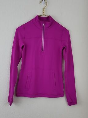 Ivivva By Lululemon Girls Pink 1/4 Zip Pullover Shirt Size 12
